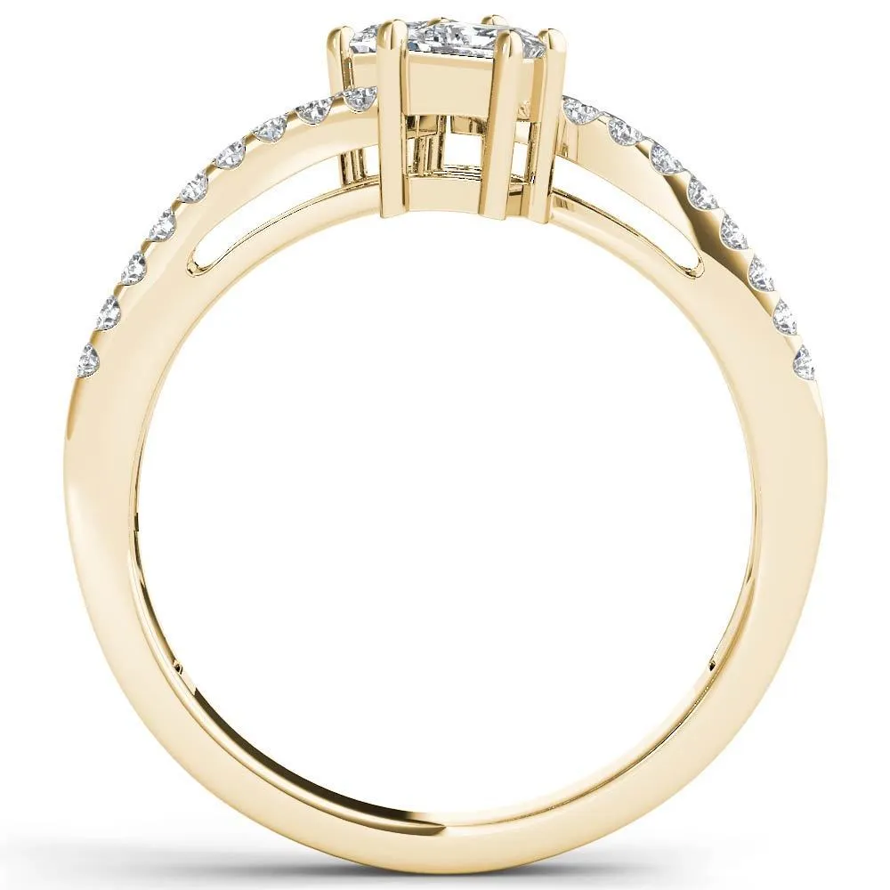 De Couer 14k Yellow Gold 3/4ct TDW Two-Stone Diamond Engagement Ring sold by Zulily product image thumbnail 3