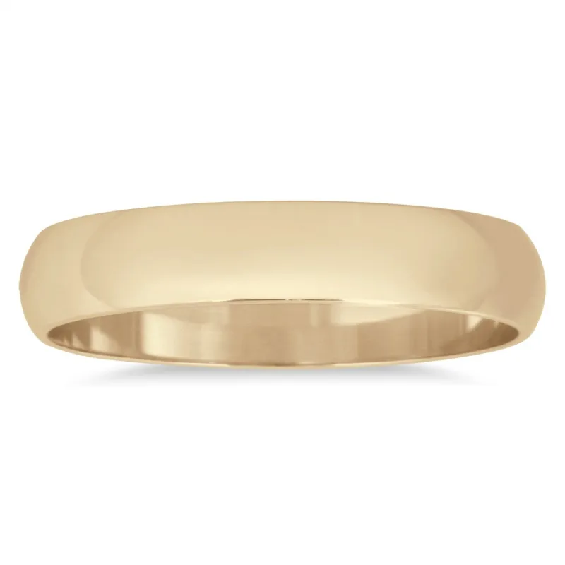 Marquee Jewels 10k Yellow Gold 3-millimeter Domed Wedding Band sold by Zulily
