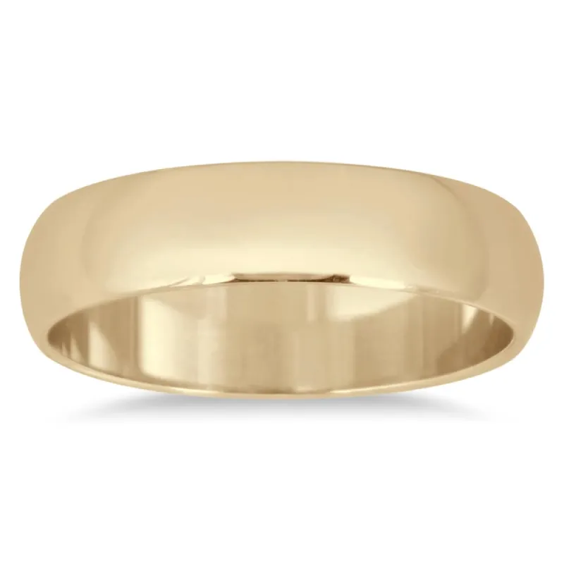 Marquee Jewels 10k Yellow Gold 4mm Domed Comfort Fit Wedding Band sold by Zulily
