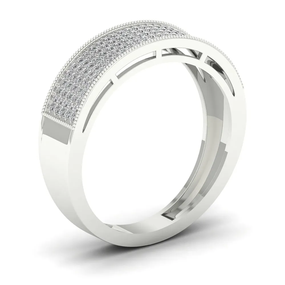 De Couer 3/8ct TDW Round Diamond Men's Exquisite Wedding Band sold by Zulily product image thumbnail 5
