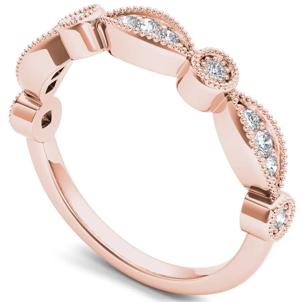 De Couer 10k Gold 1/10ct TDW Wedding Band sold by Zulily product image thumbnail 4