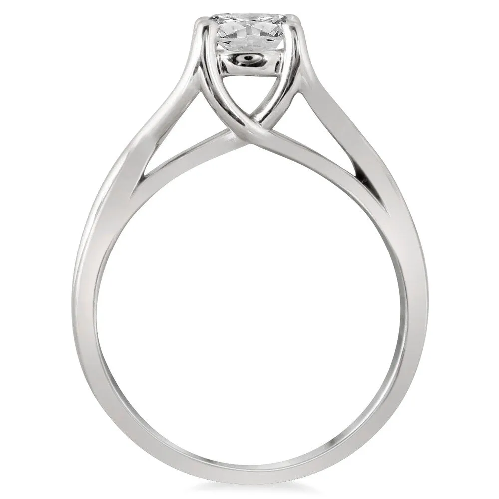 AGS Certified 1 Carat Diamond Bridal Set in 14K White Gold (I-J Color, I2-I3 Clarity) sold by Zulily product image thumbnail 3