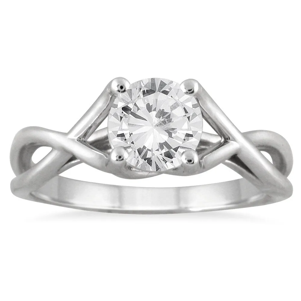 AGS Certified 1 Carat Diamond Bridal Set in 14K White Gold (I-J Color, I2-I3 Clarity) sold by Zulily product image thumbnail 2