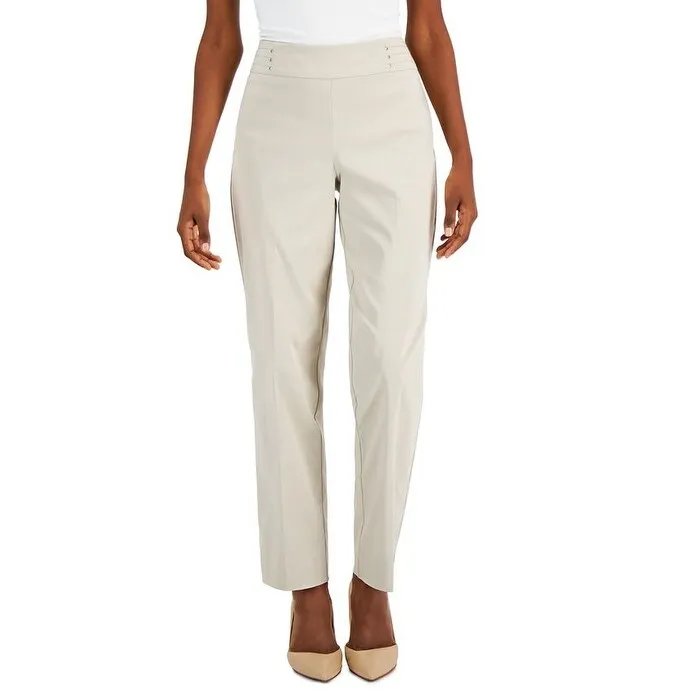 JM Collection Women's Studded Pull On Pants Short Beige Size Petite Small sold by Zulily
