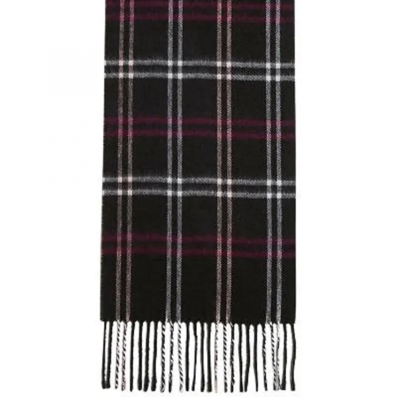 Steve Madden Women's Mid Weight Cozy Plaid Muffler Scarf Black Size Regular - One Size sold by Zulily