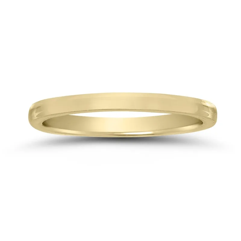 1.5MM European Contour Wedding Band in 14K Yellow Gold sold by Zulily