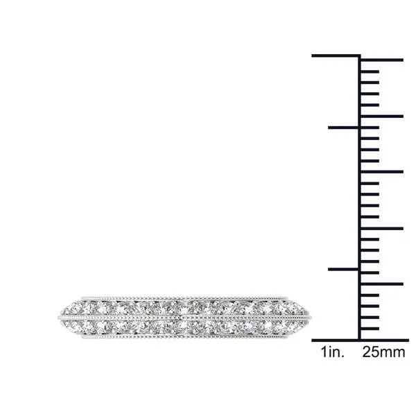 De Couer 14k White Gold 1ct TDW Diamond Wedding Band - White H-I sold by Zulily product image thumbnail 4