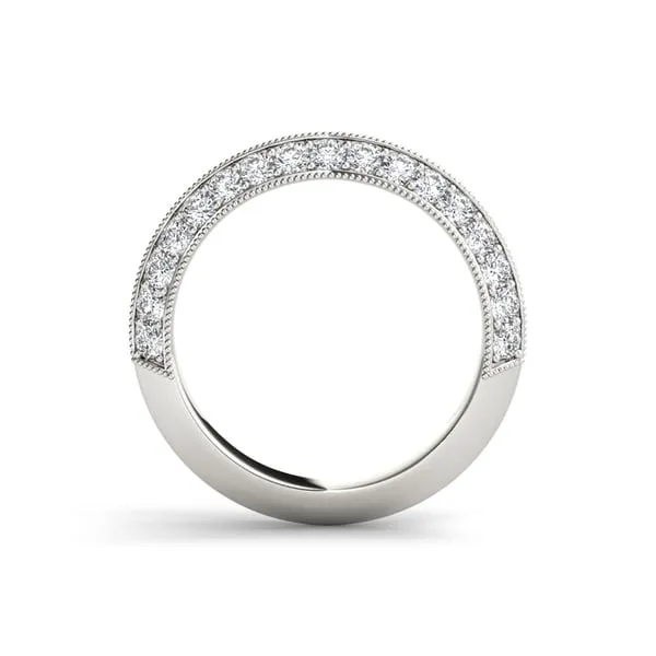 De Couer 14k White Gold 1ct TDW Diamond Wedding Band - White H-I sold by Zulily product image thumbnail 3