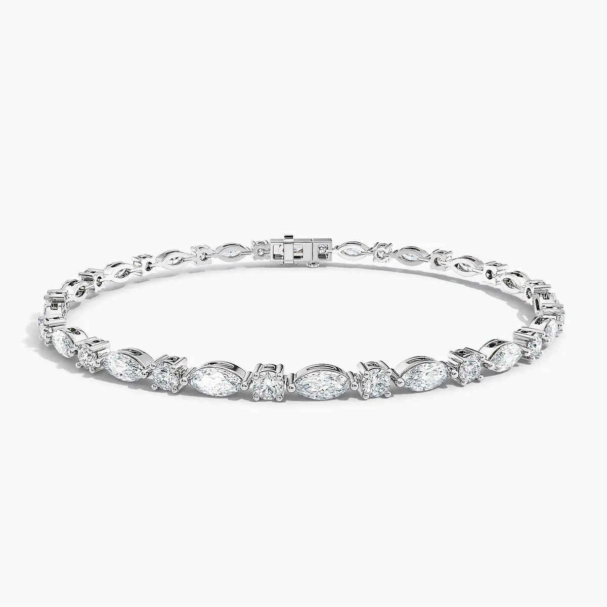 Auriya 14K Gold Lab Grown Marquise and Round Diamond East-West Tennis Bracelet 5.00 ct. tw. (F-G VS) sold by Zulily
