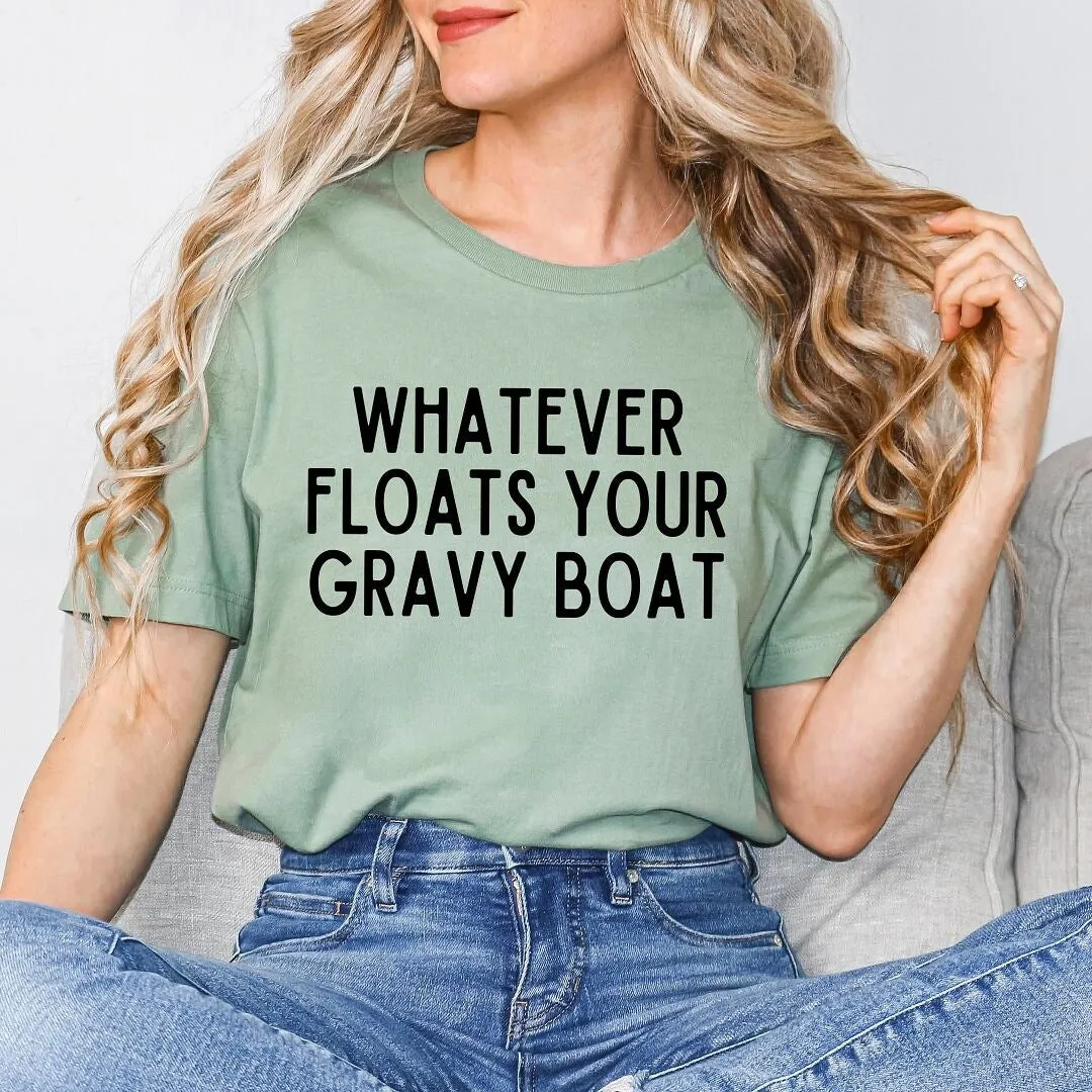 Whatever Floats Your Gravy Boat Short Sleeve Tee sold by Zulily product image thumbnail 3