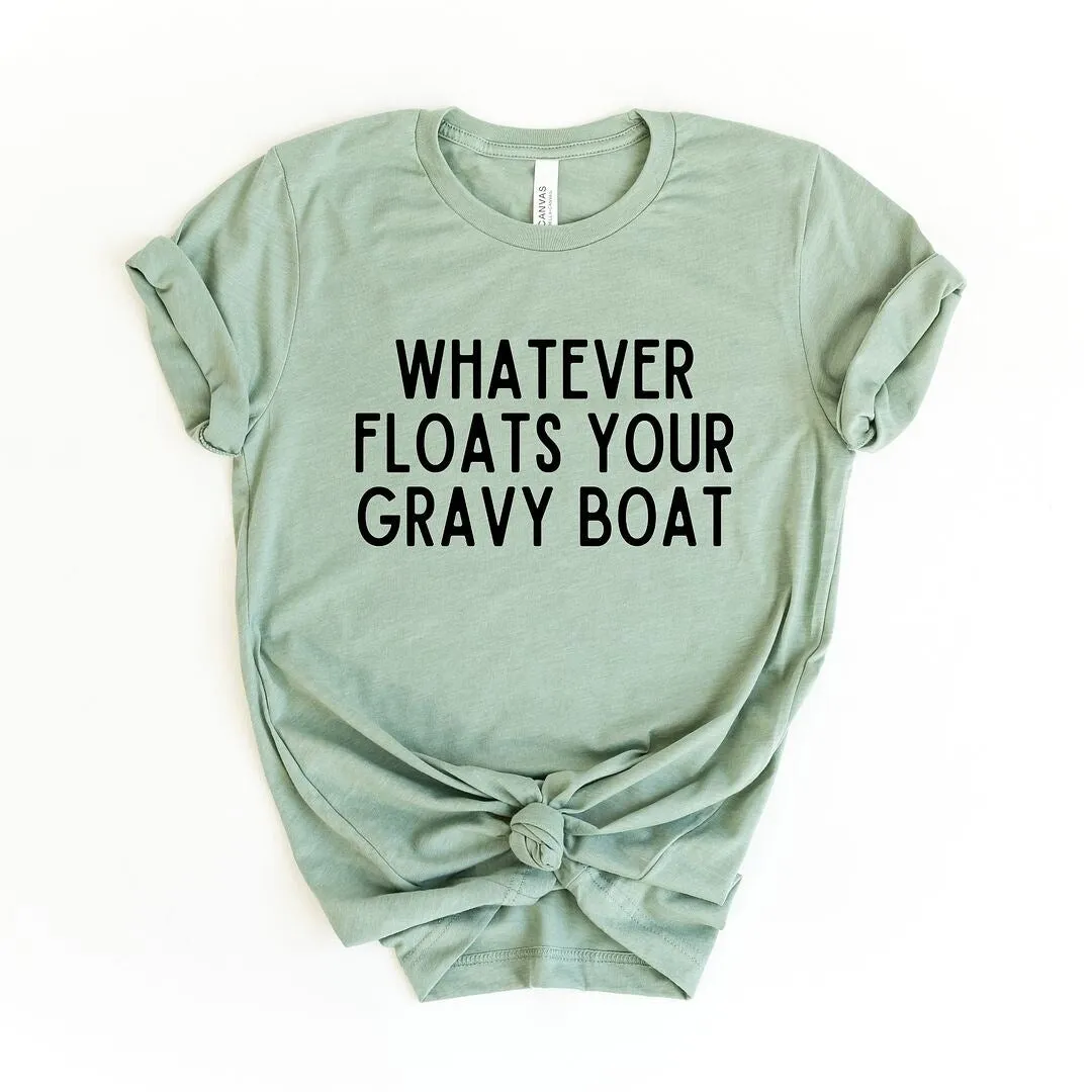 Whatever Floats Your Gravy Boat Short Sleeve Tee sold by Zulily product image thumbnail 2