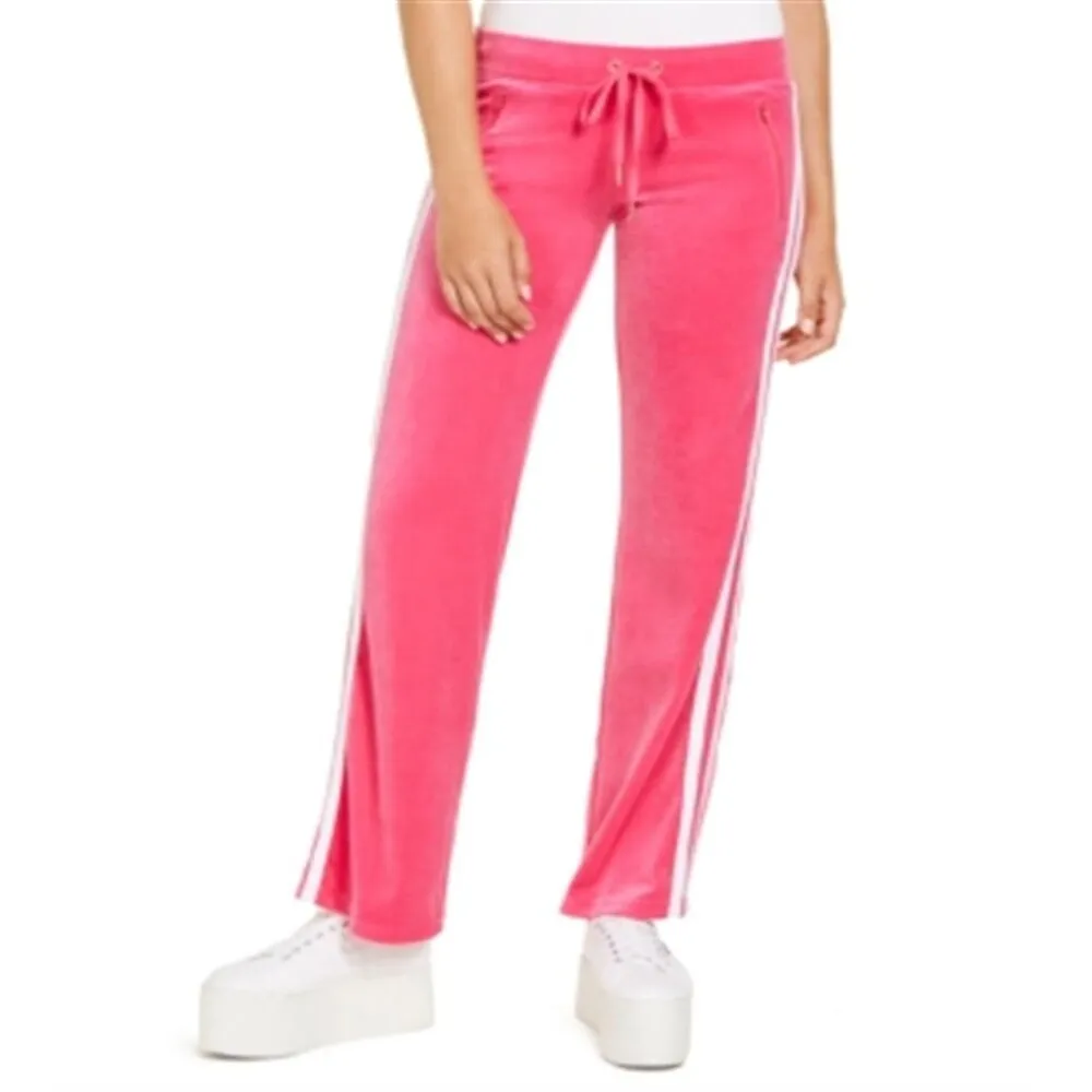 Juicy Couture Junior's Straight Leg Pull on Pants Pink Size M sold by Zulily