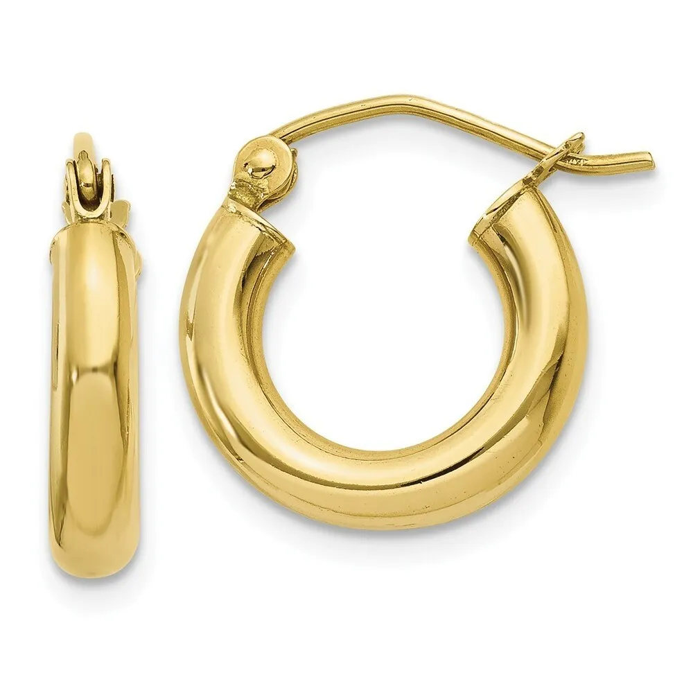 Curata 10k Yellow Gold 14x3mm Polished Classic Round Hoop Earrings sold by Zulily