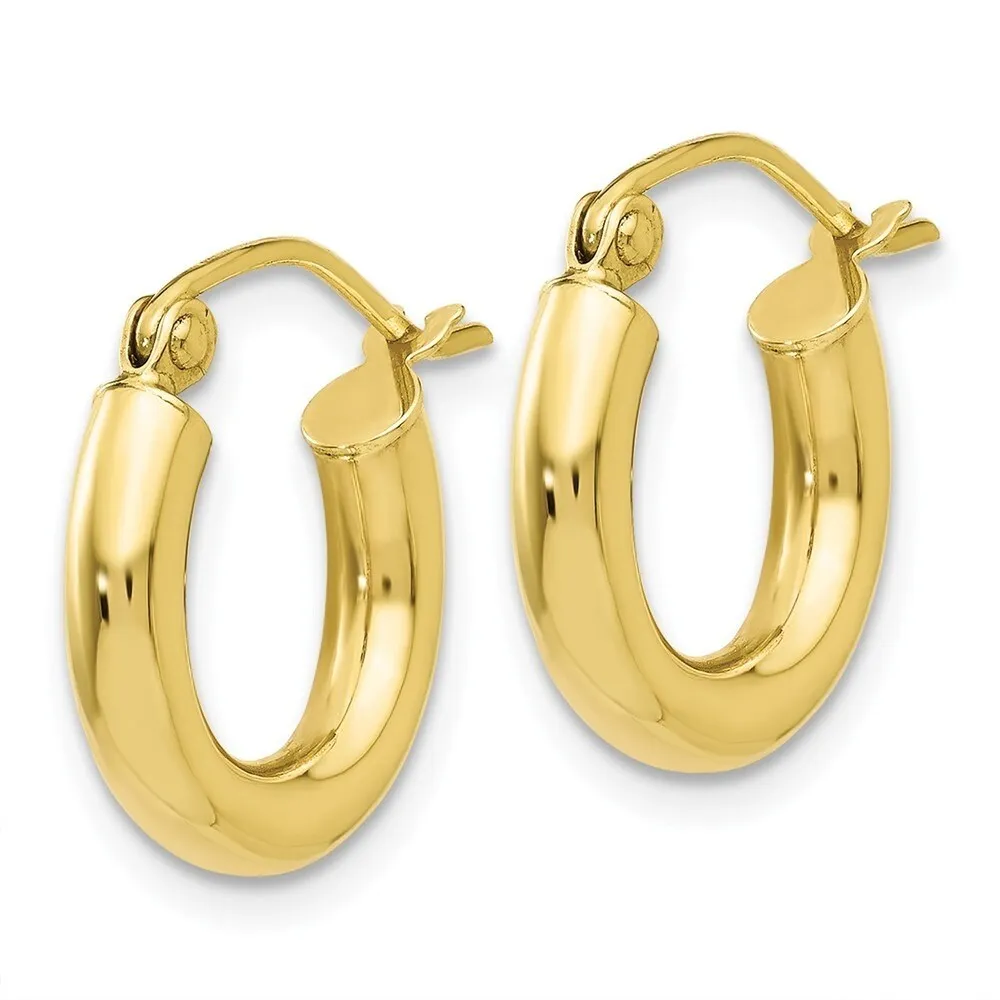 Curata 10k Yellow Gold 14x3mm Polished Classic Round Hoop Earrings sold by Zulily product image thumbnail 2