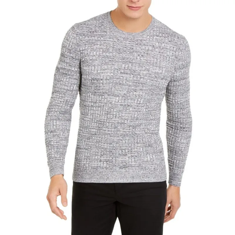 Tasso Elba Men's Basket Weave Crewneck Sweater Black-White Size S sold by Zulily