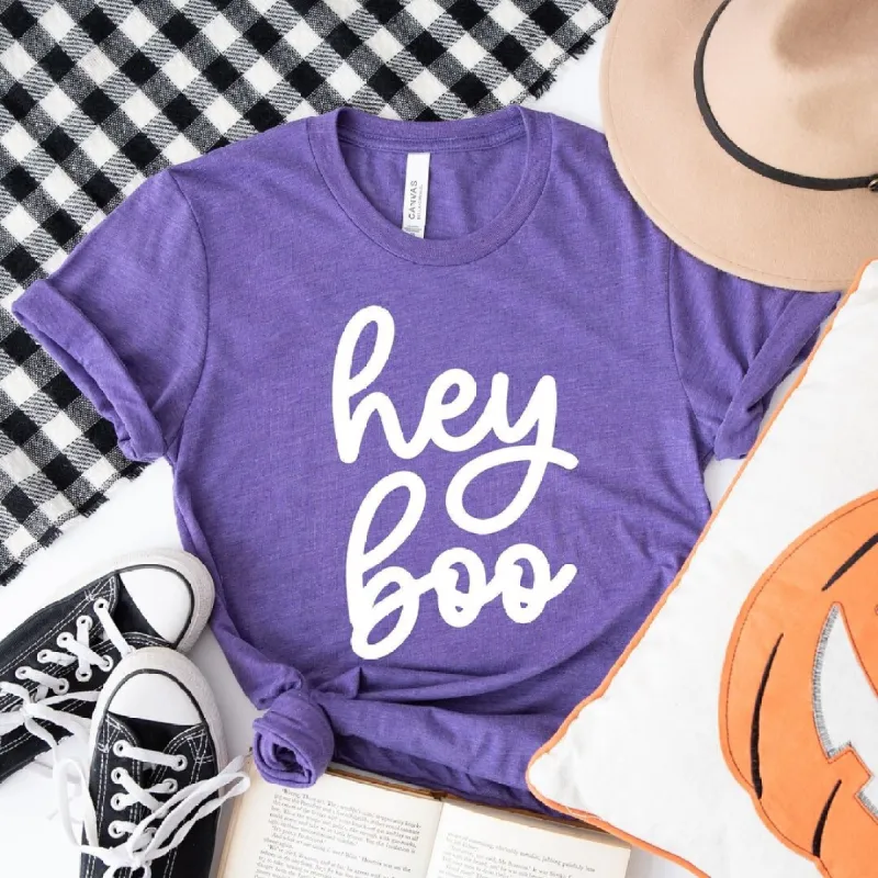 Hey Boo Cursive Short Sleeve Tee sold by Zulily