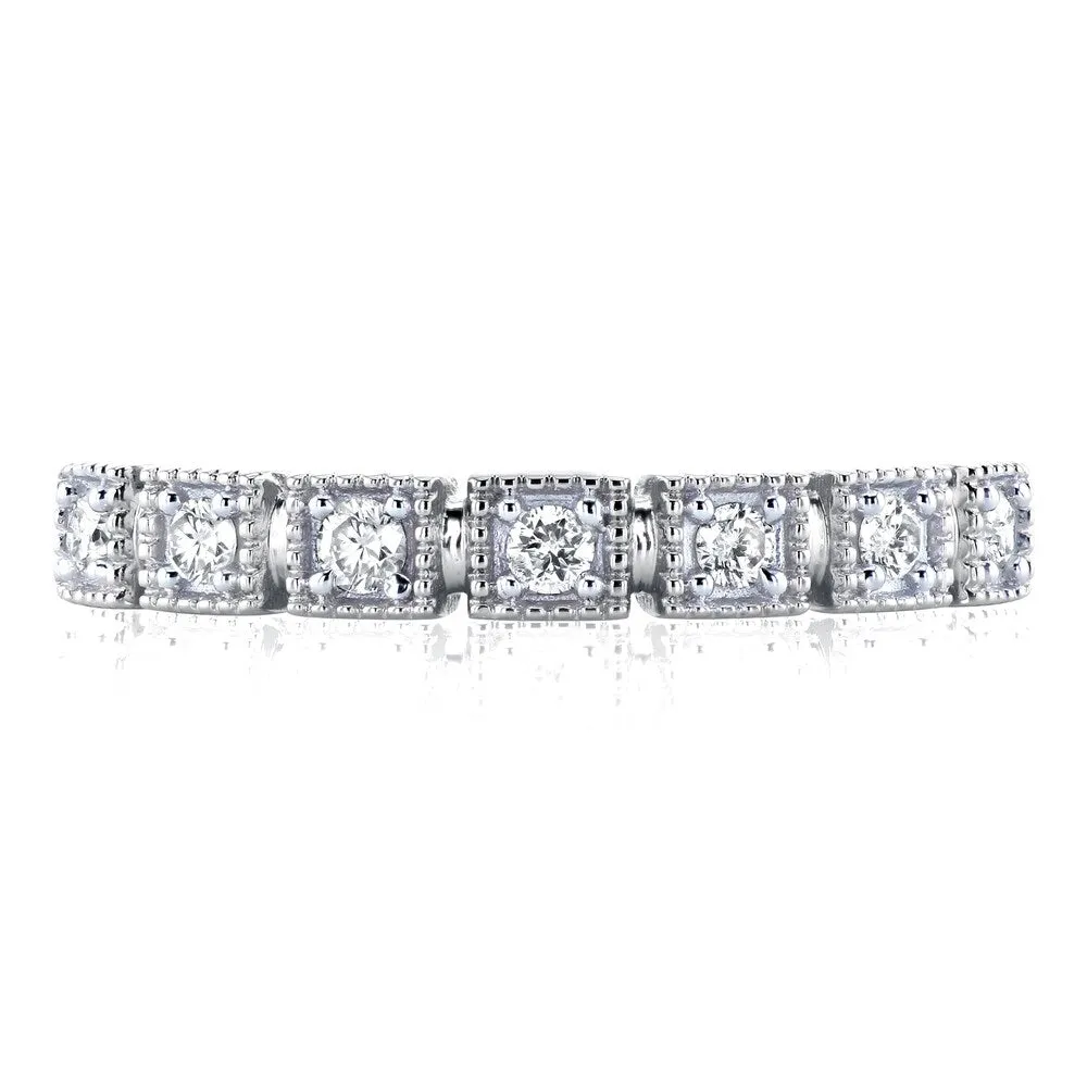 Annello by Kobelli 10k White Gold 1/6ct TDW Diamond Wedding Ring (H-I, I2) sold by Zulily product image thumbnail 2