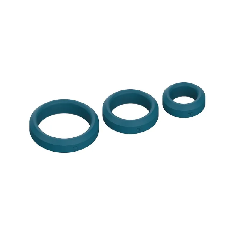 Blue Three-Piece C-Ring Set sold by Zulily