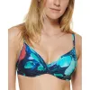 Calvin Klein Women's Printed Twist Front Underwire Bikini Top Swimsuit Blue Size Large sold by Zulily