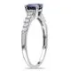 Miadora 10k Gold Created Sapphire and 1/4ct TDW Diamond Ring (G-H, I2) sold by Zulily product image thumbnail 2