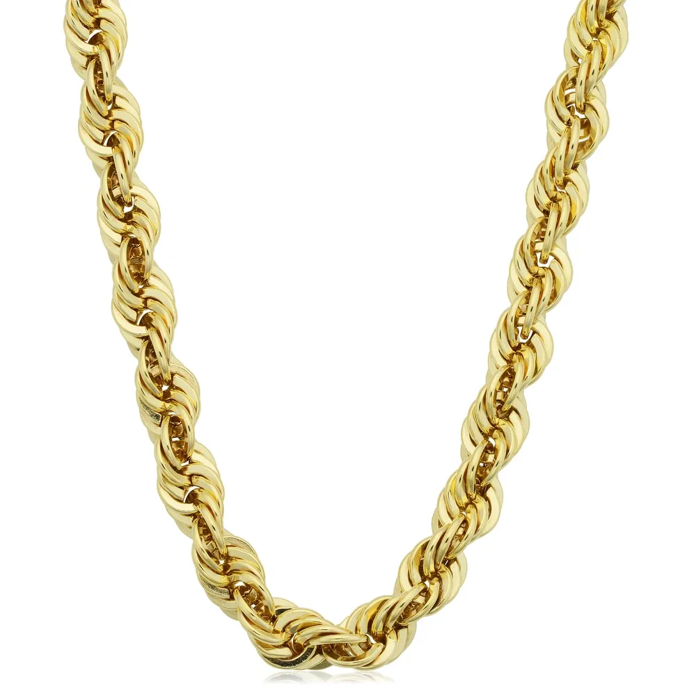 14k Yellow Gold-filled Men's 6 mm Rope Chain Necklace (16 - 36 inches) sold by Zulily