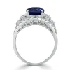 Auriya 8 1/3ct Oval-cut Blue Sapphire and 1 1/3ctw Pave Diamond Ring 18K Gold sold by Zulily