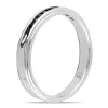 Miadora Sterling Silver 1/4ct TDW Men's Channel-set Black Diamond Wedding Band sold by Zulily