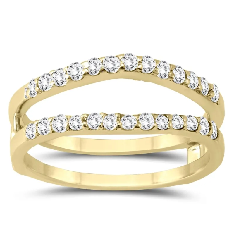 1/2 Carat TW Diamond Insert Ring in 14K Yellow Gold sold by Zulily