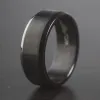 Black Plated Stainless Steel Satin Finish Ring (8mm) sold by Zulily
