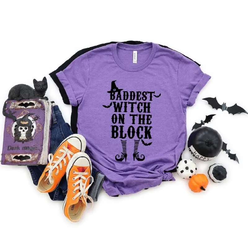 Baddest Witch On The Block Short Sleeve Tee sold by Zulily