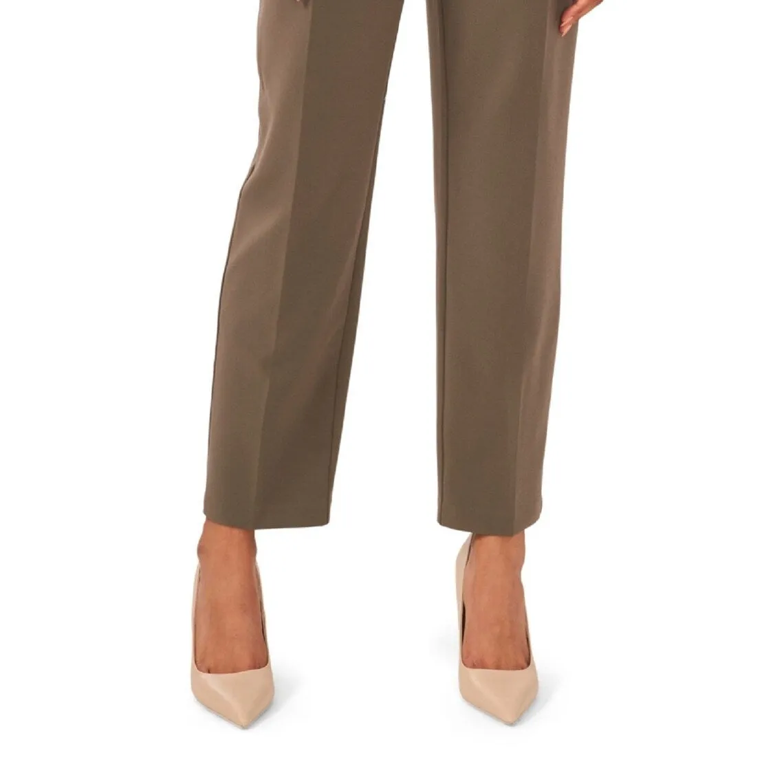 Vince Camuto Women's Pleated Straight Leg Trousers Green Size 4 sold by Zulily product image thumbnail 3