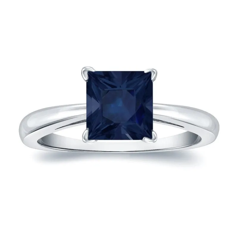 Auriya 14k Gold Princess-cut Sapphire Solitaire Engagement Ring 2ct TGW sold by Zulily