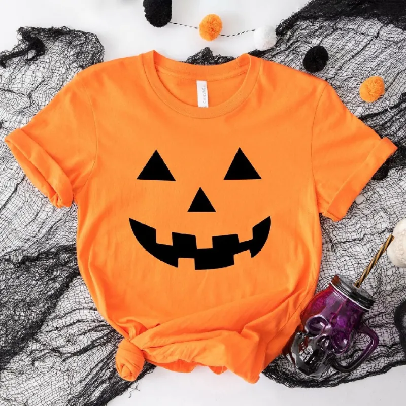 Pumpkin Face Short Sleeve Tee sold by Zulily