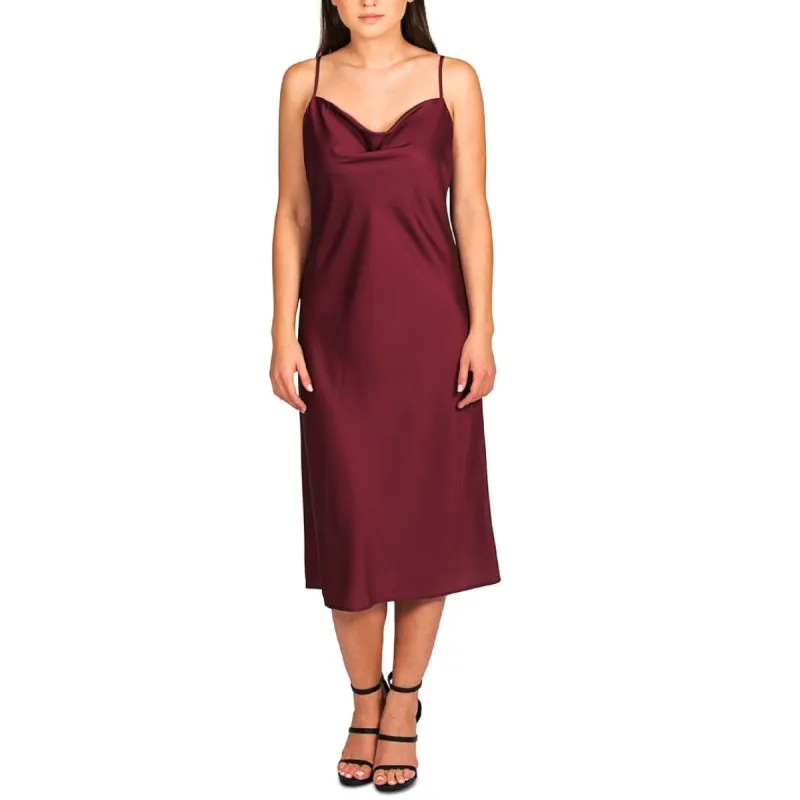 Hippie Rose Junior's Cowl Neck Cami Dress Red Size Large sold by Zulily