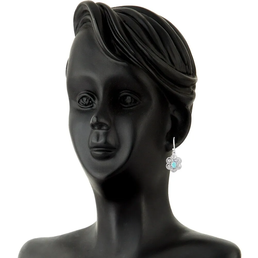 Sterling Silver with Mercury Opal Topaz and Natural White Topaz Dangle Earring sold by Zulily product image thumbnail 2