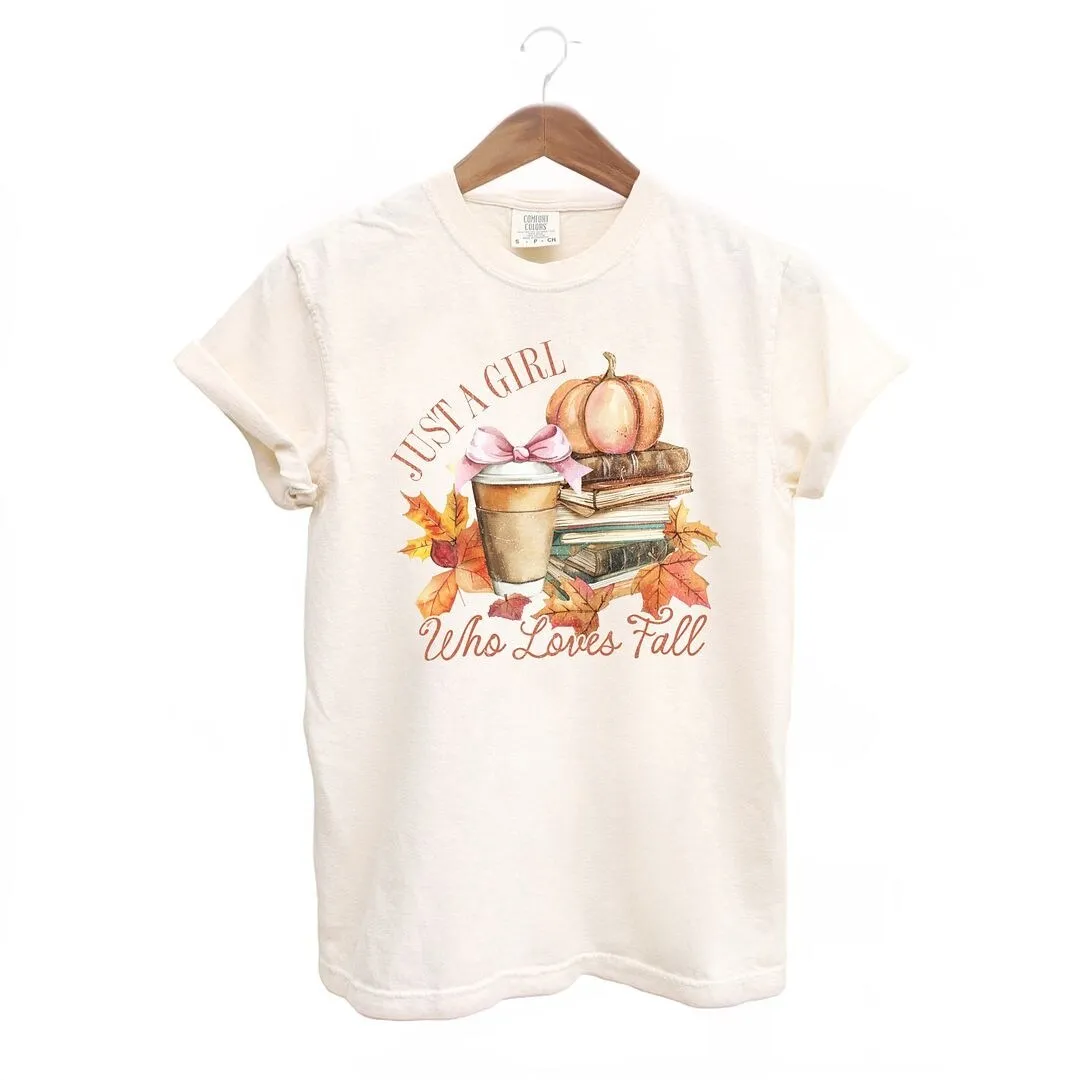 Coquette Girl Who Loves Fall Garment Dyed Tee sold by Zulily product image thumbnail 2