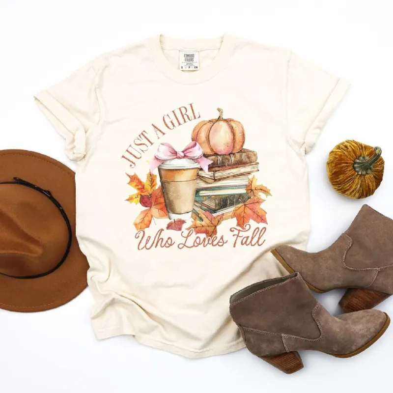Coquette Girl Who Loves Fall Garment Dyed Tee sold by Zulily