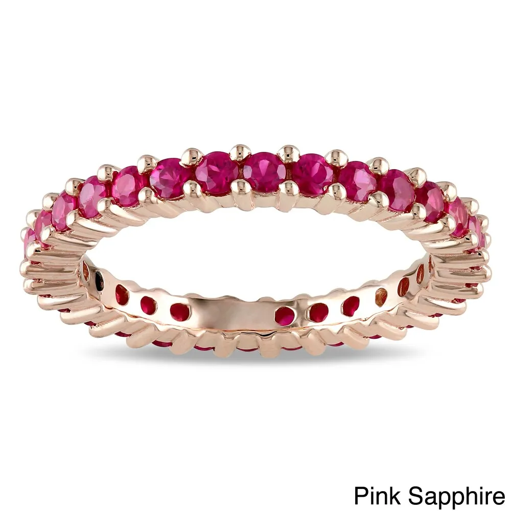 Miadora 14k Gold Gemstone Stackable Eternity Ring sold by Zulily product image thumbnail 3
