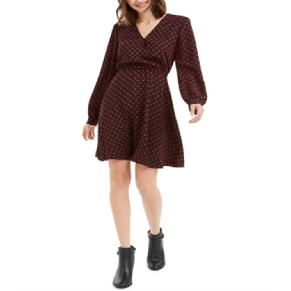 Maison Jules Women's Printed Fit Flare Dress Black Size Medium sold by Zulily product image thumbnail 2