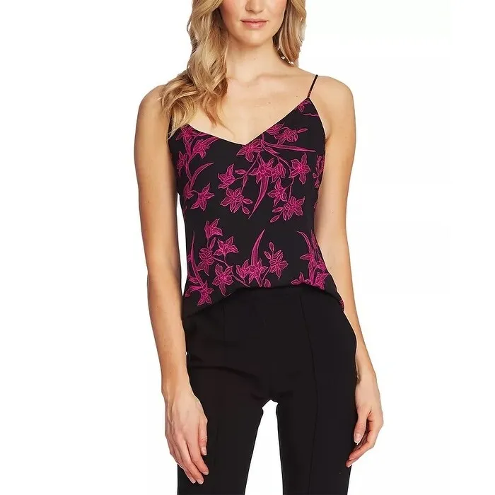 Vince Camuto Women's Iris Lace Back Camisole Bright Pink Size Extra Small sold by Zulily