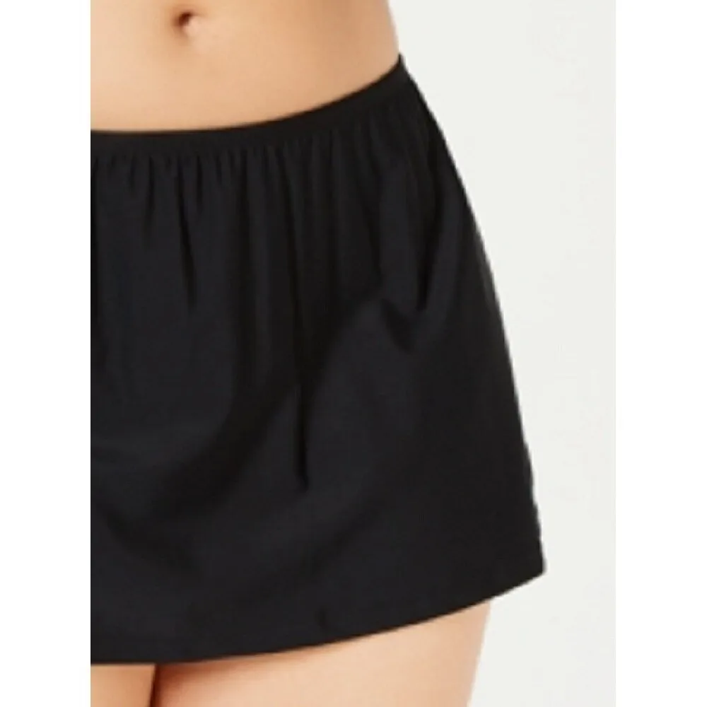 Island Escape Women's Swim Skirt Swimsuit Black Size 24W sold by Zulily product image thumbnail 3