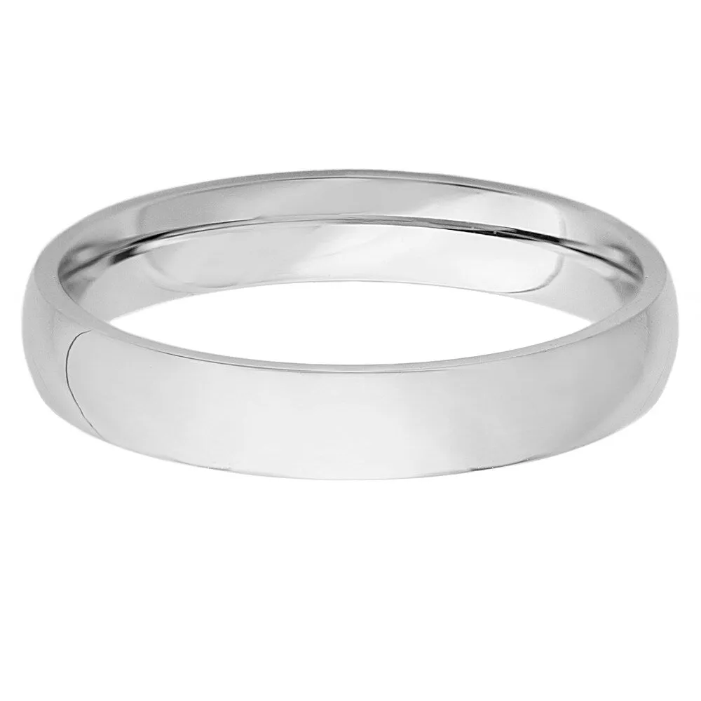 Polished Stainless Steel Traditional Wedding Band - 4mm Wide sold by Zulily product image thumbnail 2