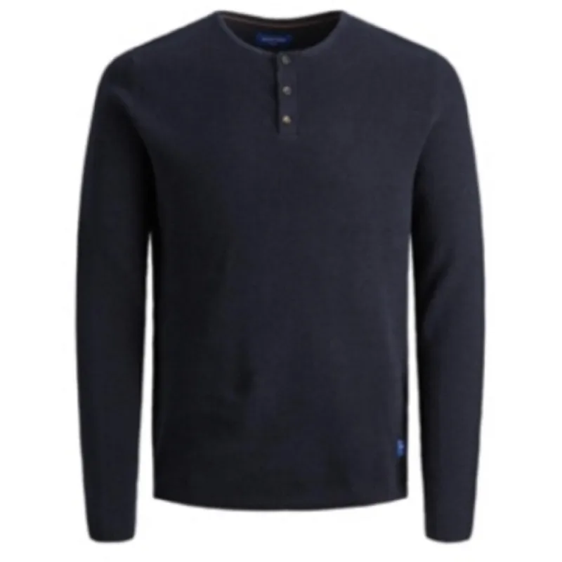 Jack & Jones Men's Cotton Structured Pullover Long Sleeve Sweater Blue Size Medium sold by Zulily