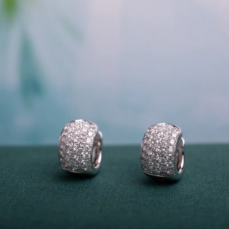 Miadora 18k White Gold 2 1/8ct TDW Diamond Cuff Earrings - 13.7 mm x 9 mm x 14.8 mm - 13.7 mm x 9 mm x 14.8 mm sold by Zulily