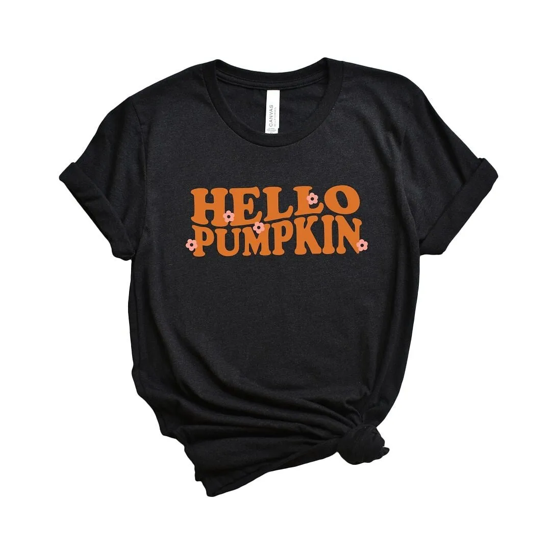 Hello Pumpkin Flowers Short Sleeve Tee sold by Zulily product image thumbnail 2