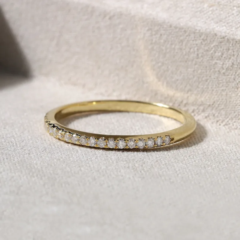 De Couer 10k Yellow Gold 1/4ct TDW Wedding Band sold by Zulily