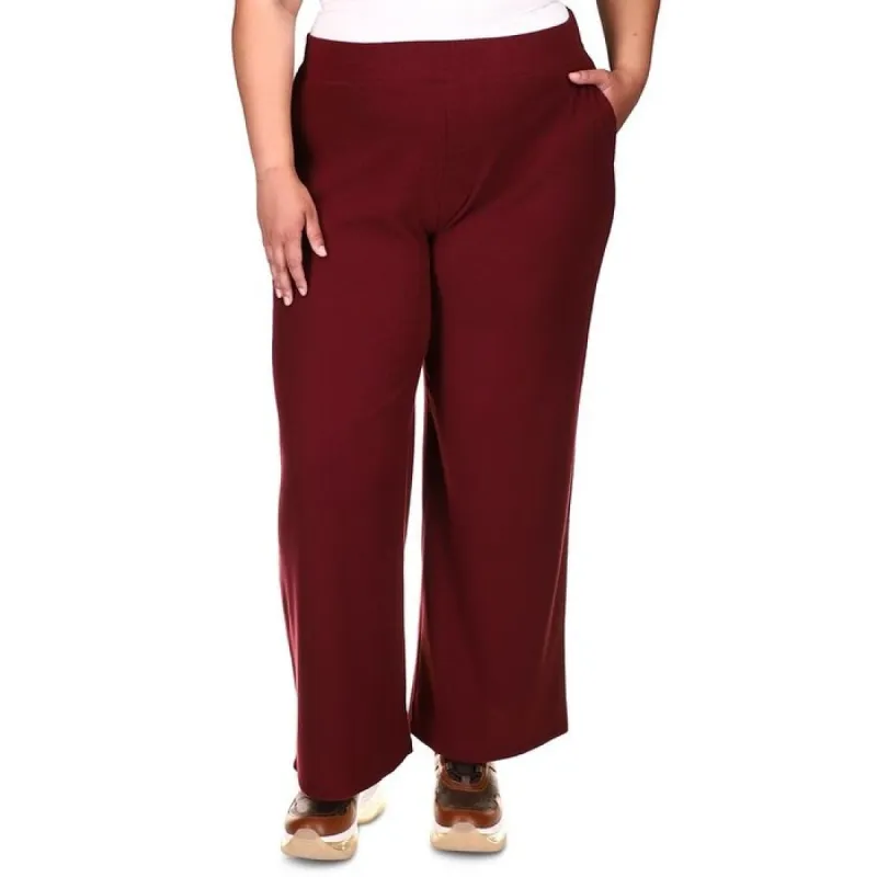 Michael Kors Women's Kick Flare Stretch Corduroy Pants Red Size 1X sold by Zulily
