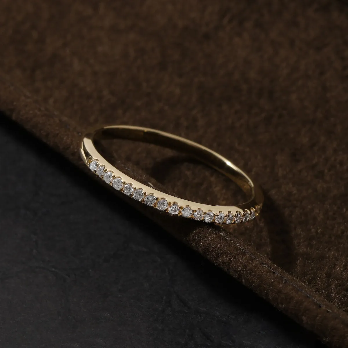 De Couer 10k Yellow Gold 1/4ct TDW Wedding Band sold by Zulily product image thumbnail 2