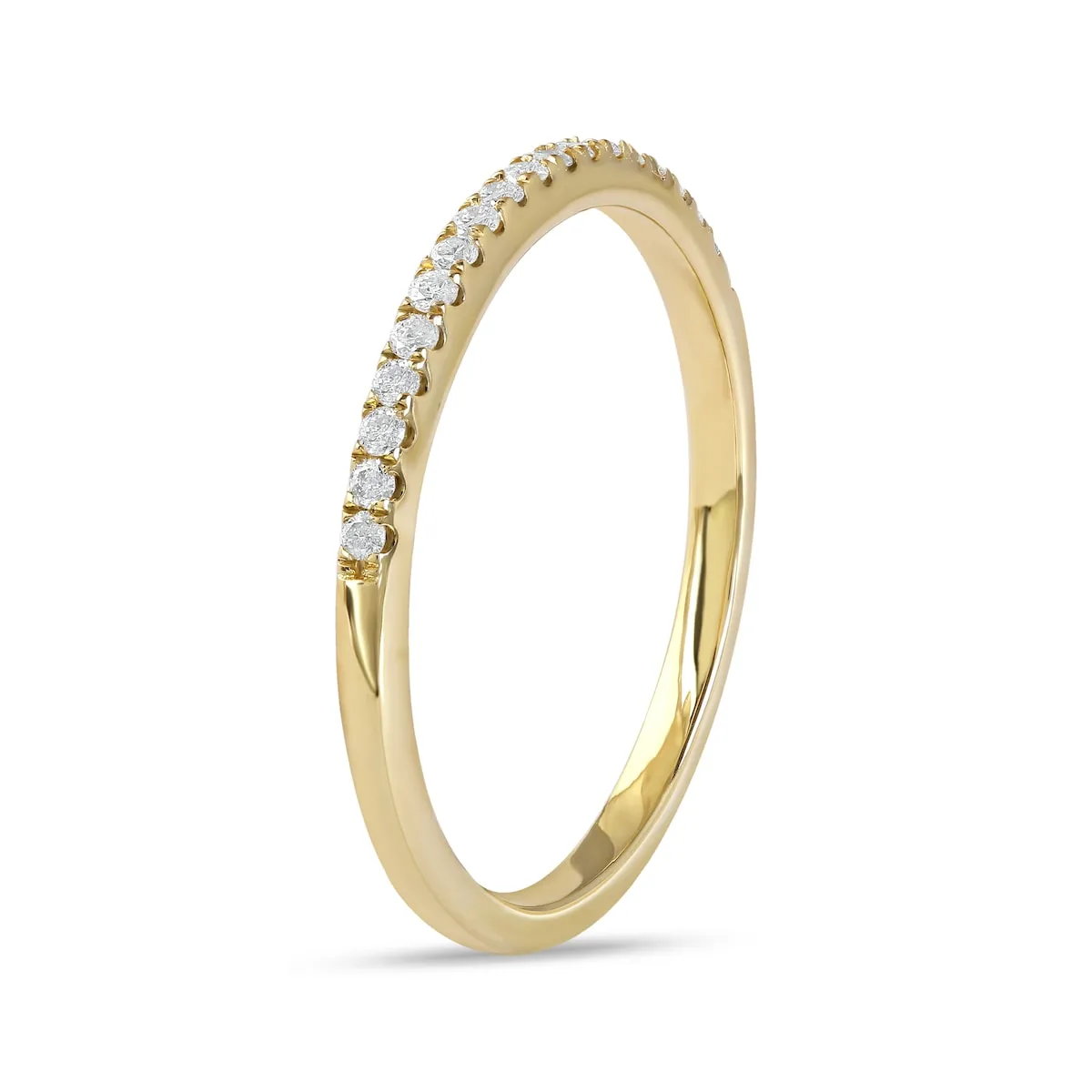 De Couer 10k Yellow Gold 1/4ct TDW Wedding Band sold by Zulily product image thumbnail 5