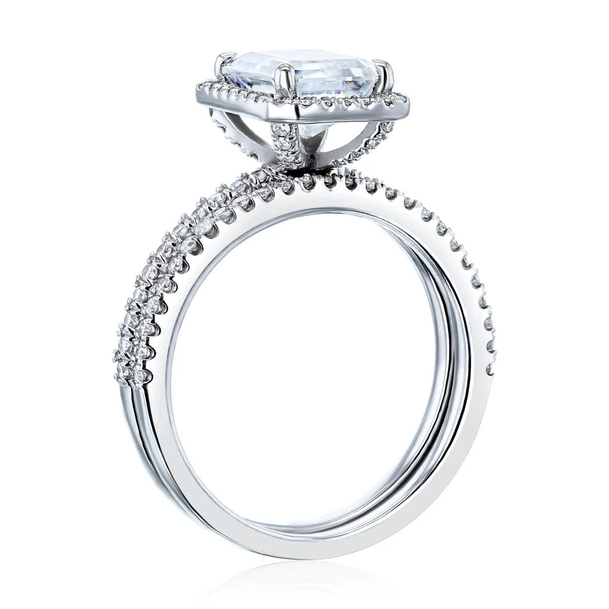 Annello by Kobelli 14k Gold Rhona Forever One Moissanite Bridal Set (DEF/VS, DEF/VS) sold by Zulily product image thumbnail 2